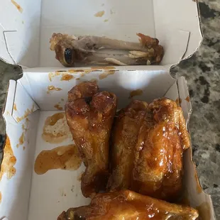 Mango habanero traditional wings... sweet zest with a spicy lip kick