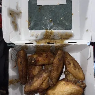 Traditional Wings with Lemon Pepper Sauce (all flats)