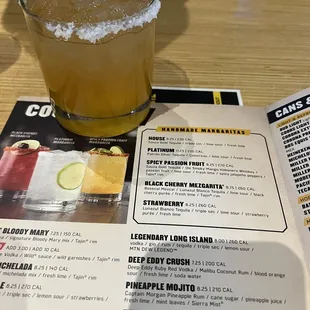 Spicy passion fruit margarita