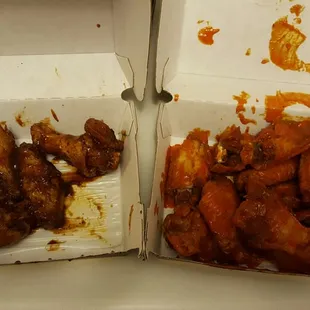 Cajun jerk and Hot traditional wings