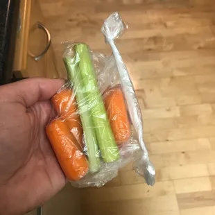 did they cut one celery in half to make it look like smt or am I just seeing it wrong? Stingy