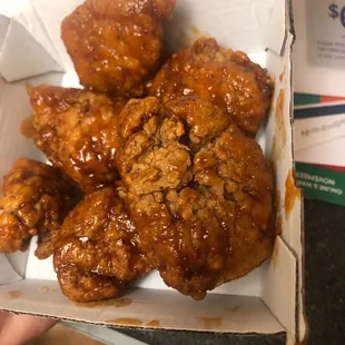 Wings look like they barely touched the sauce