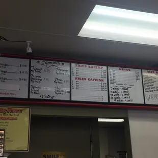 the menu