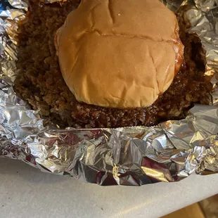Hugh Chopped Beef sandwich