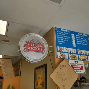 a sign for a restaurant