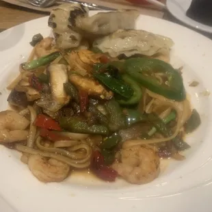 a plate of food on a table