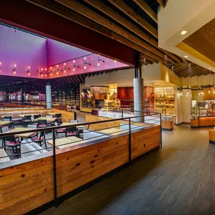 the interior of the restaurant