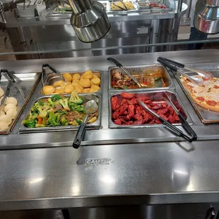 a variety of food items