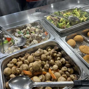 a variety of food items