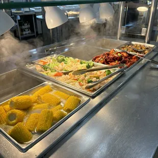 chicken wings and fried chicken, interior