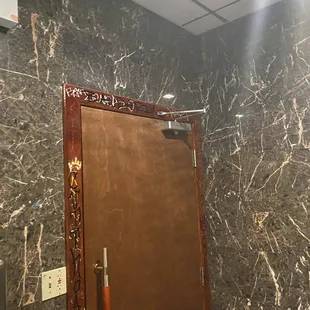 the door to the restaurant