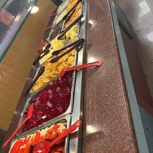 Fruits and jello station