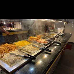 a variety of food being prepared