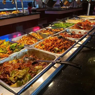 Hot buffet items