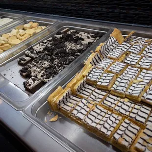 Underwhelming desserts. Get fruit and soft-serve instead.