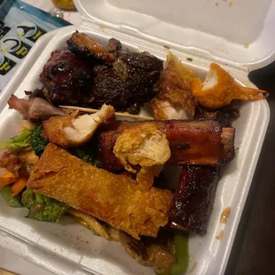 A plate of dry mess.