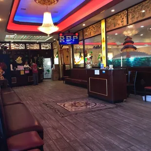 the inside of the restaurant