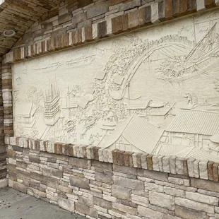 Front of restaurant's art