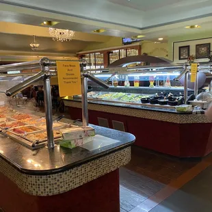 Lots of steam from the warm food on left!