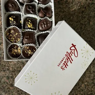 A variety of hand selected chocolates