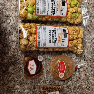 a variety of candies