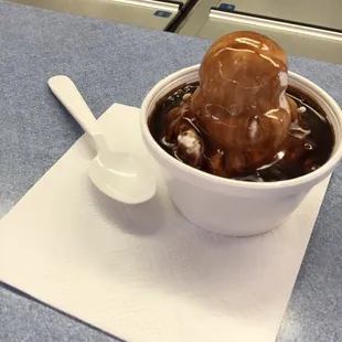 Hot fudge sundae (small)
