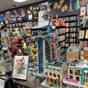 Buffy's Book Boutique - Las Vegas, NV Lego kits are available throughout the store for ages 3+.  There are beautifully built lego kits