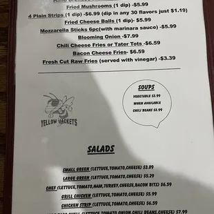 New Menu