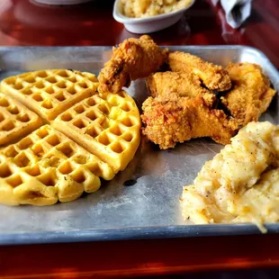 Chicken and waffles