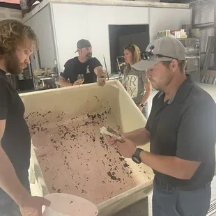 Sean teaching us about wine.