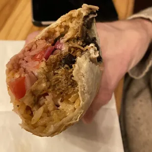 Buho burrito with pork