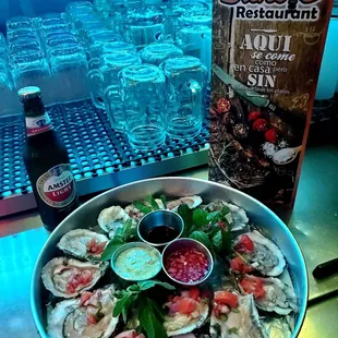 Ostras  deliciosas solo en Buhos Restaurant