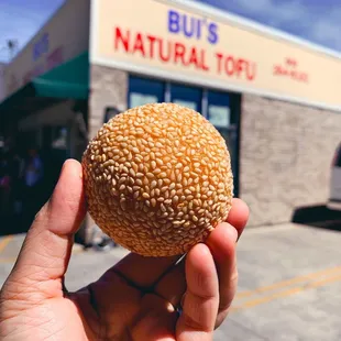 Sesame ball filled w mung beans