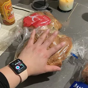 Croissant as big as my hand