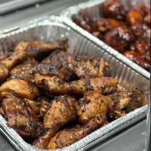 Smoked Sweet and Spicy Thai wings