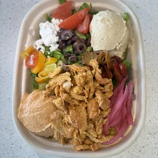 Chicken shawarma bowl