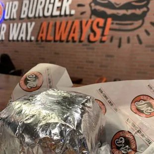 I got a double cheeseburger with some basic toppings