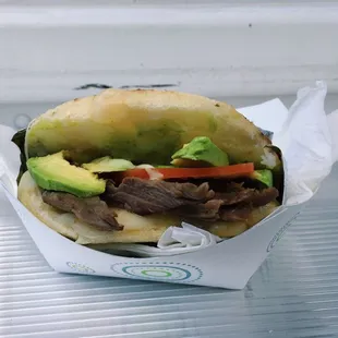 Arepa churrasco