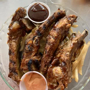 BBQ Ribs w/Fries also available