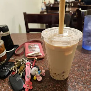 Dinner @BYOR; 2/3/2024.Very Appreciative the Owner let us eat here,so last minute! Cold &amp; all outside,I still Ordered a Milk Tea Drink. Lol