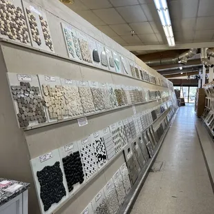 a wide selection of tile