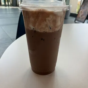 Coconut cream mocha oat milk cold brew from the summer menu. So lovely!