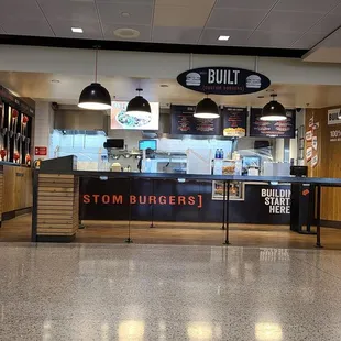 the interior of a restaurant