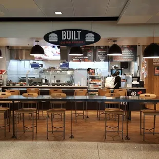 the interior of a restaurant