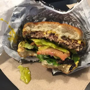 I'm vegetarian, and this "Impossible burger" is made entirely from plants!