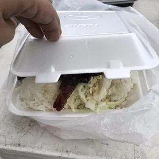 So much food that I CANNOT CLOSE the plate!