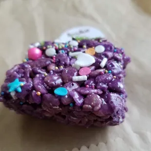 Ube Rice Krispies Treat