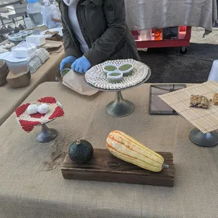 Farmers market table, shelter in place