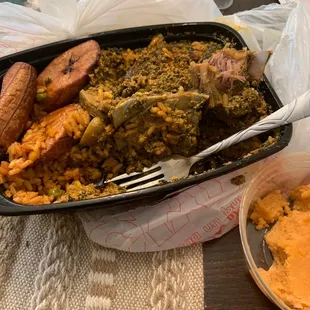 Egusi stew with Goat. Toughest Goat in the world!!!