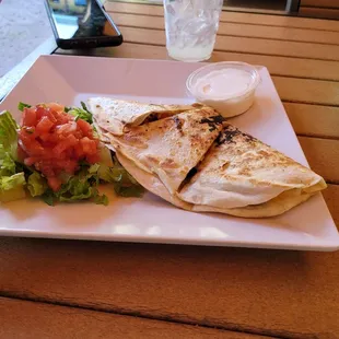 Black Bean Quesadilla